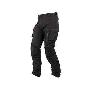Transpirable motocicleta negro bolsillos laterales de alta calidad moto Bikers Cargo Cordura hombres pantalón pantalones para carreras - Product Image 1