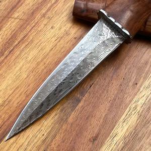 มีดเหล็กดามัสกัสใบมีดด้ามไม้จันทน์ <span class=keywords><strong>tatsu</strong></span> Yamashiro ความแข็งสูง - Product Image 3