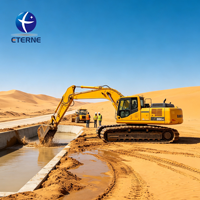 Excavatrice amphibie multifonctionnelle de 20 tonnes avec moteur Cummins, haute efficacité pour le creusement de fossés et l'élimination de boues