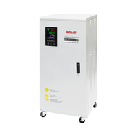 Stabilisateur de tension monophasé 30KVA, type moteur servo, régulateur de tension automatique, sortie 30000VA 220V