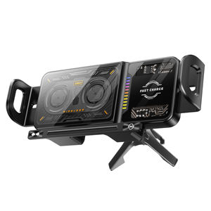 Chargeur de voiture Nouveautés Écran pliable personnalisable Chargeur sans fil rapide 15W pour mobile Support de ventilation portable Réglable - Product Image 1