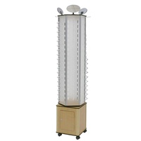 Présentoir rotatif en métal thermolaqué à 3 faces pour lunettes de soleil et de vue pour les magasins de détail