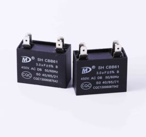 Condensador de motor de ventilador, condensador <span class=keywords><strong>cbb61</strong></span> 450vac <span class=keywords><strong>50</strong></span> <span class=keywords><strong>60hz</strong></span> 40 70 21 - Product Image 1