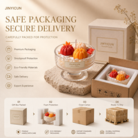 Maßgefertigte Apfel-Kürbis-Torte Duftkerze 182g Glas-Dessertschale Kerze Gemischte Farben Großhandel Private Label OEM Geschenk Deko
