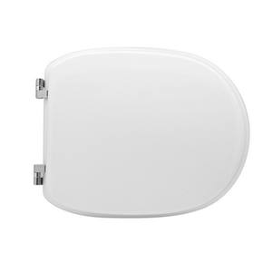 Asiento de inodoro para Althea Lisa Shape 6 Bowl, blanco, con bisagras de paso - Product Image 1