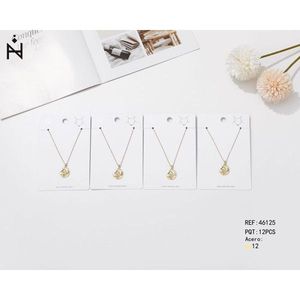 Collar de cobre con colgante de luna, juego de 12 piezas para mujer, joyería de moda - Product Image 1