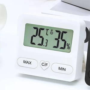 2024 Mini Geladeira Digital <span class=keywords><strong>Thermo</strong></span> Higrômetro Medidor De Umidade Interior Temperatura Termômetro - Product Image 1