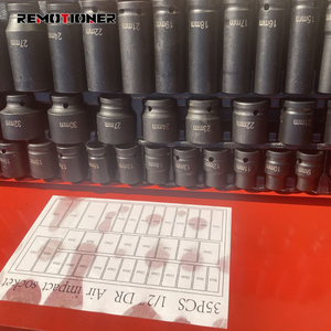35Pcs Tự Động Sửa Chữa Công Cụ Ngắn Mở Rộng Dày Ổ Cắm Ổ 1/2 Không Khí Tác Động Ổ Cắm Bộ - Product Image 3