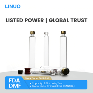 Cartouche en verre stérile LINUO 3 ml, RTU, borosilicate USP Type I, qualité pharmaceutique, certifiée ISO, cartouche dentaire 3 ml - Product Image 2