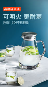 <span class=keywords><strong>Carafe</strong></span> <span class=keywords><strong>en</strong></span> <span class=keywords><strong>verre</strong></span> avec couvercle filtrant, <span class=keywords><strong>carafe</strong></span> pour jus de citron, <span class=keywords><strong>eau</strong></span> glacée, thé, 2,0l - Product Image 2