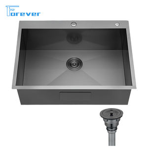 อ่างล้างจานสแตนเลสแบบหนาช่องเดี่ยวขนาดใหญ่24x18x9นิ้วอ่างล้างจานแบบฝังใต้304 - Product Image 6