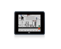 Monitor Industri IEI DM-F08A/R 8 Inci IP65 Panel Depan Aluminium Layar Sentuh Resistif Tunggal LCD Dengan Input 12V DC