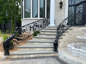 Barrières <span class=keywords><strong>de</strong></span> sécurité élégantes <span class=keywords><strong>en</strong></span> fer forgé sur mesure pour l'intérieur et l'extérieur - Product Image 5