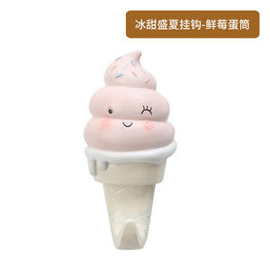 Pendentif créatif en résine de style japonais pour crème glacée, crochet mural décoratif pour vêtements - Product Image 5