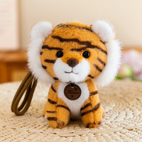 Jouets en gros Songshan : Porte-clés en peluche animaux de la forêt mignons (Lion, Tigre, Cerf) 15-20CM – Breloque de sac, cadeau pour enfants