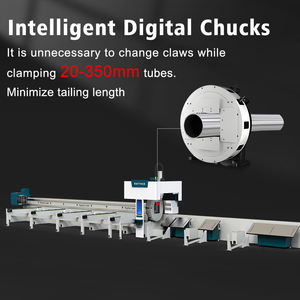 เครื่องตัดท่อเลเซอร์อุตสาหกรรม1500W เครื่องตัดท่อเลเซอร์ CNC แบบอัตโนมัติสำหรับโครงรถจักรยานยนต์และจักรยานที่กำหนดเอง - Product Image 3