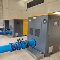 7.5KW 11KW 4Bar 6Bar 10Bar Blower Portabel Berdaya Tinggi AHG Oil Free Screw Air Blower