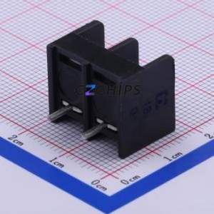 DBT50-8.25-2P-BK-P Barrier Terminal Block Through hole Component (THT),P=8.25mm Connector Three Sides 8.25mm 1x2P Straight Pin - Product Image 1