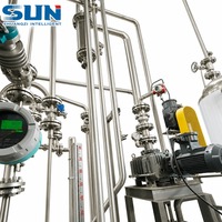 Système de distillation automatique de solvants avec tour de récupération d'alcool en acier inoxydable pour le traitement botanique