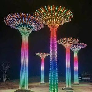 Luces LED Decorativas de Torre con Temática Navideña 3D para Exteriores, Iluminación Festiva y Decoraciones Navideñas - Product Image 1