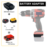 Adaptor Baterai HOT Sale DM18EIN Kompatibel untuk Baterai Li-ion 18V, Konversi ke Baterai Li-ion 18V untuk Perkakas Listrik