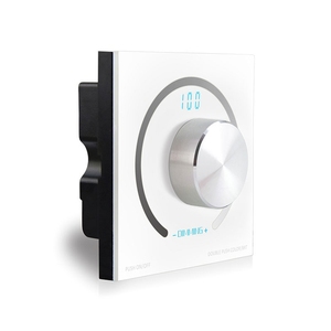 K1 Hot Bán <span class=keywords><strong>Wall</strong></span> Mount hiển thị kỹ thuật số ROTARY LED <span class=keywords><strong>Dimmer</strong></span> <span class=keywords><strong>12V</strong></span> 24V chuyển Knob <span class=keywords><strong>Dimmer</strong></span> cho mờ Nhiệt độ màu RGB điều khiển - Product Image 1