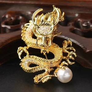 Broche de Perla de Agua Dulce de Alta Calidad para el Verano, para Decoración del Pecho, Dragón del Zodiaco, Venta al por Mayor para Regalos - Product Image 2