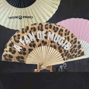 High Quality Customized Portable Folding Wooden Hand Bamboo <b>Paper</b> Fan With Painted Technique - Product Image 3