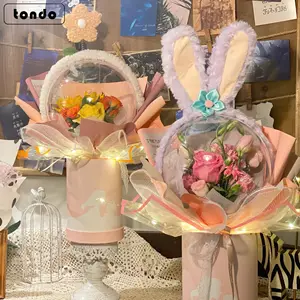 Tondo 2021 yüksek kaliteli çiçek ambalaj kağıdı çiçek buketi akrilik Bobo topu seti
