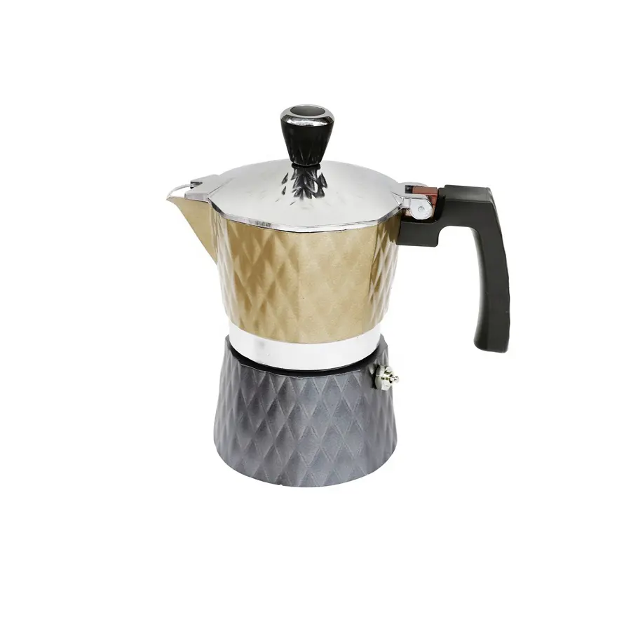 Paslanmaz çelik Caffettiera 3 Tazze Espresso soba üst Moka Pot İtalyan tarzı kahve makinesi
