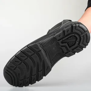 China Safety Shoes Hot Sale Good Quality Chelsea S3 Leather Working <strong>Boots</strong> Industrial Mining Safety Shoes for Men Worker 8099 - Product Image 6