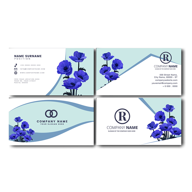 Высококачественные картонные визитные карточки с тисненым логотипом на заказ