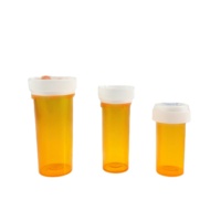 Flacons en plastique PP ronds à bouchon à vis réversible, contenants de stockage multi-tailles pour médicaments et emballages liquides