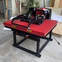 Presse à chaud manuelle grand format 60*90cm haute pression pour impression DTF sur vêtements, électrique 220V avec support et tiroir