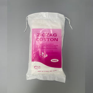 低刺激性無菌吸収性超ソフト,100% 天然ジグザグプリーツコットン化粧品 & 医療用 - Product Image 3