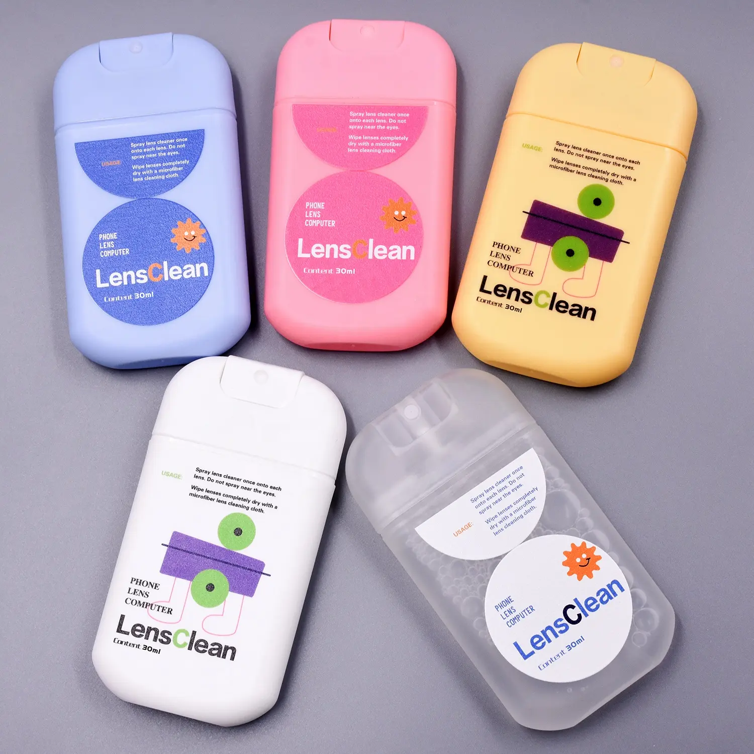 Bestpackaging 30ml Pocket Spray White Black hand sanitizer Credit Card Plastic Perfume mist Spray Liquid cleaning solution