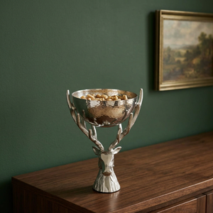 Vase de table en aluminium de haute qualité, fait main, écologique, finition dorée, design moderne, résistant à l'eau, bol décoratif, Jaffs Exports - Product Image 6
