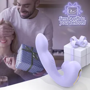 Vibrador de succión clitoriana BANSEY 3 en 1 con 3 motores, 9 modos de vibración, cabeza en forma de rosa, masajeador de succión para clítoris, punto G y pezones. - Product Image 2