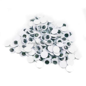 الذاتي لاصق أسود سلامة تذبذب عيون الحرفية ألعاب من نسيج مخملي Googly تتحرك عيون - Product Image 3