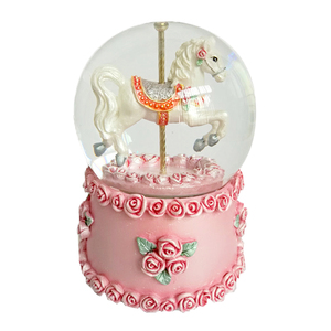 Ornement de luxe personnalisé unique à la main bricolage résine artisanat musical mini boule à neige boules à neige/boule à neige pour cadeau de noël - Product Image 3