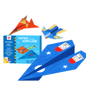 <span class=keywords><strong>เครื่องบิน</strong></span><span class=keywords><strong>กระดาษ</strong></span> งานอดิเรกสำหรับเด็ก ของเล่นทำมือ ขายส่ง ของเล่นเด็กแสนสนุก โอริกามิสีสันสดใส ของเล่นเสริมพัฒนาการ - Product Image 1