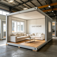 Maison conteneur modulaire préfabriquée moderne avec canapé