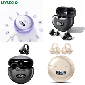 Écouteurs sans fil à crochet d'oreille pour le travail, les trajets et l'entraînement, avec chargement USB-C, longue autonomie, affichage du <span class=keywords><strong>niveau</strong></span> <span class=keywords><strong>de</strong></span> batterie et étui <span class=keywords><strong>de</strong></span> chargement - Product Image 1