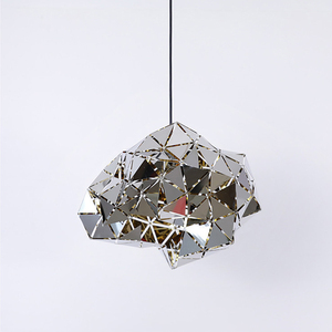 Moderne chrome <span class=keywords><strong>pierre</strong></span> métal fantaisie lustre E27 base pendentif lumière lampes pour <span class=keywords><strong>le</strong></span> <span class=keywords><strong>café</strong></span> de restaurant - Product Image 1