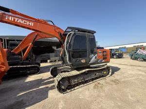 Excavadora de cadenas Hitachi ZX120 usada original de Japón, motor Isuzu confiable, en buen estado de funcionamiento, lista para trabajos de construcción - Product Image 3