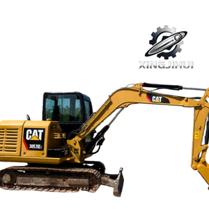 Excavatrice Caterpillar 305.5E2 d'occasion, marque japonaise d'origine, 5,5 tonnes, petite taille, chenilles en caoutchouc. - Product Image 1