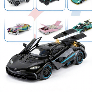 멋진 디자인의 다이캐스트 장난감 자동차, 시뮬레이션된 레트로 빈티지 마감, 1:24 스케일 금속 장난감 자동차 합금 자동차 - Product Image 4