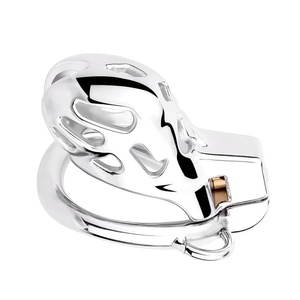 FRRK Heavy Duty Male Chastity Device Cobra 2.0 Penis Cage Metal Cock <b>Rings</b> with Belt Adults Supplies for Men - Product Image 1