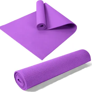 SHENGDE matras Yoga PVC tipis warna Fitness, desain cetak kustom hitam putih Premium murah kualitas tinggi
