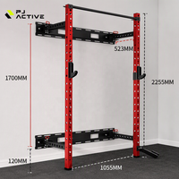 Rak Barbell Multifungsi Setengah, Alat Fitness Rumah Tangga & Komersial, PIN JIN Squatting Free Bench Push Chest Arms Power Cage